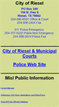 Mobile Screenshot of cityofriesel.com